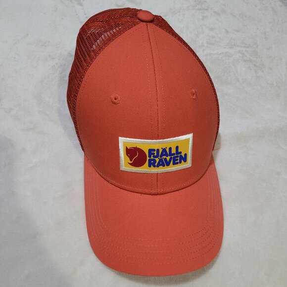 Fjallraven Vardag Långtradarkeps Cap Orange S/M | G-1000 Mesh Adjustable Trucker - Picture 1 of 7